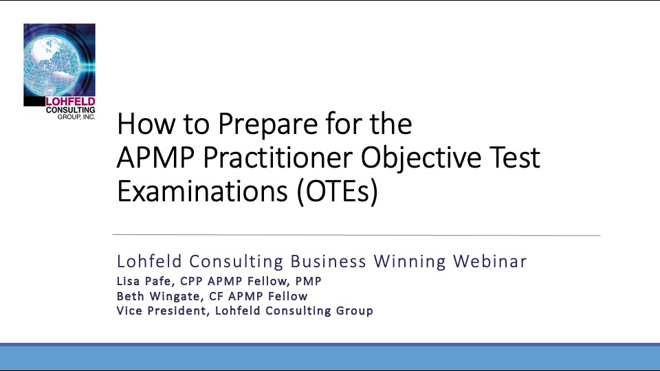 How to prepare for APMP OTEs