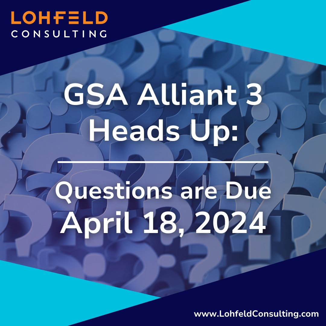 Alliant 3 Heads Up Questions Due April 18 Lohfeld